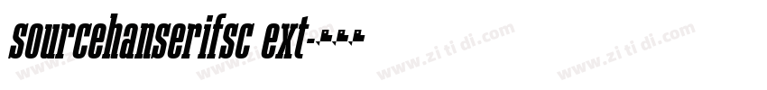 sourcehanserifsc ext字体转换
